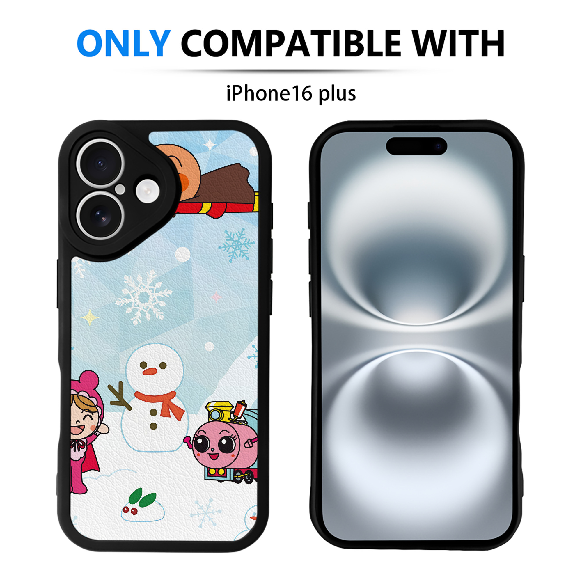 （画像用） アンパンマン Anpanman 【iPhone 16シリーズ対応】シリコンスマホケース（レザー調） 材質：シリコン